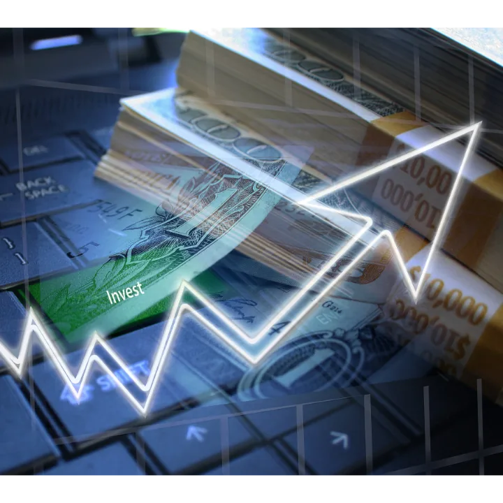 Compound interest growth over time